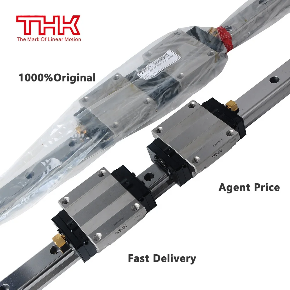 T HK Original Origin Japan HSR35 HSR35C Motorized Linear Slides CNC Machine Guide Rail Slider Bearing Square Machinery Parts