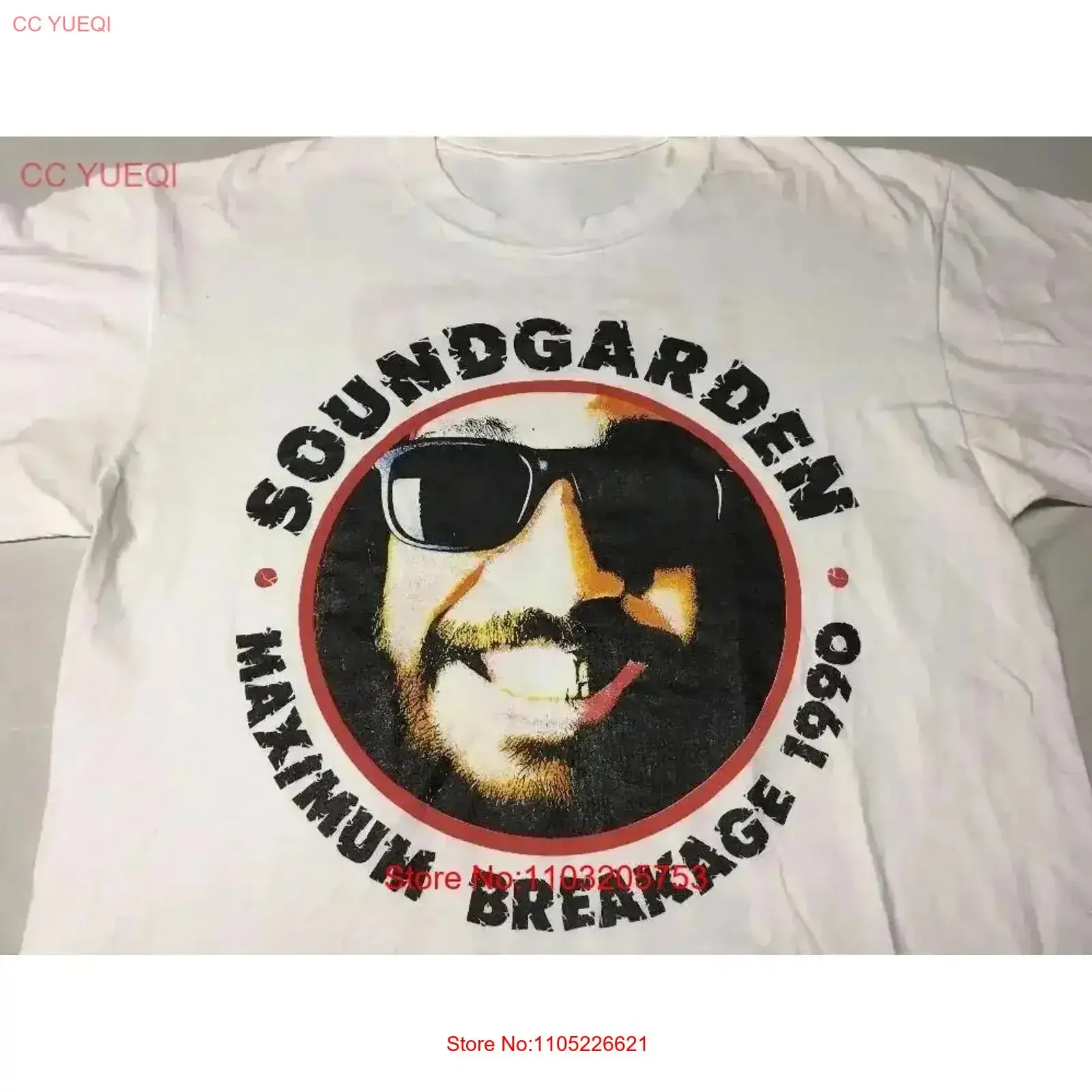 Soundgarden Maximum Breakage T shirt White All Size S to 5XL 1U191 vintage Washed Breathable Casual streetwear Stylish graphic
