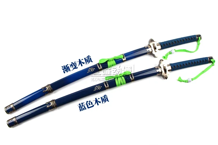 Blue Exorcist Okumura Rin Wooden Sword Ao No Exorcist Weapon Cosplay Props Sword  Personal Collection Home Decor Shipping Free