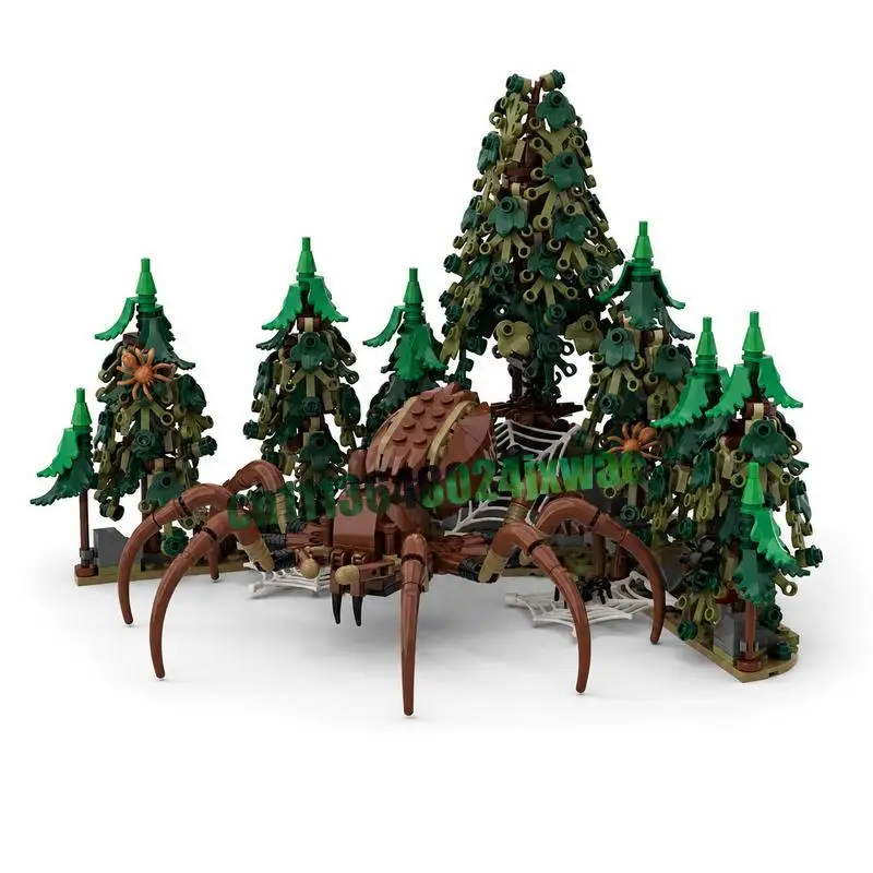 nouveau-835-piEces-foret-interdite-caverne-d'aragorn-modele-puzzle-personnalise-blocs-de-construction-diy-assemblage-creatif-jouet-Educatif-architectural