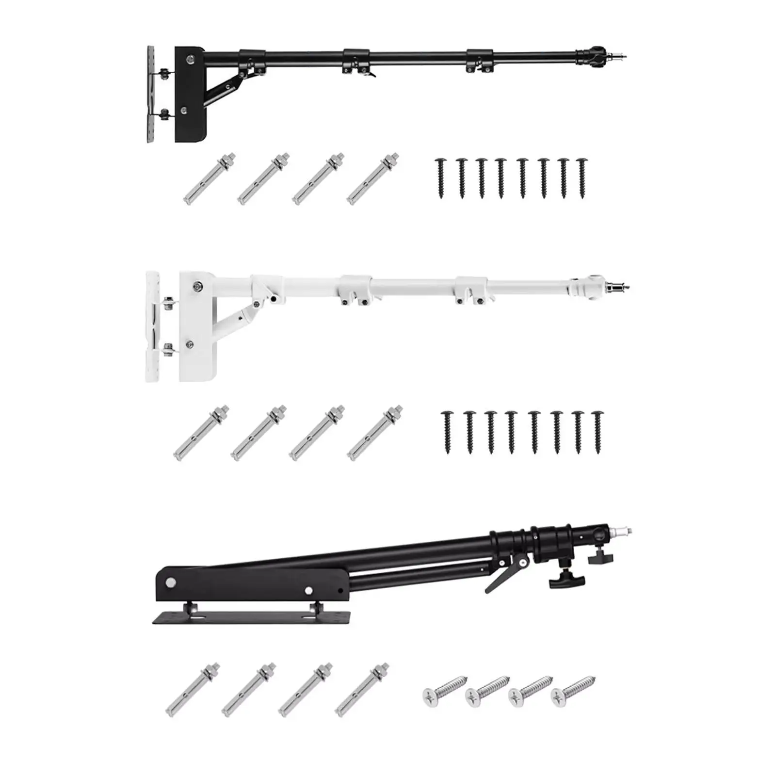 Wall Mount Arm Multifunction Lightweight for Video LED Light Camera