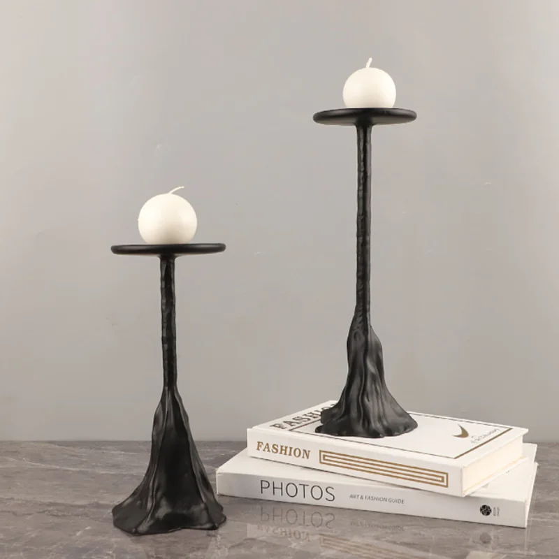 Creative Curved Resin Candelabro Mimbre, Abstract Art S-shaped Candle Holder, Dining Table Centerpiece, Home Decoration