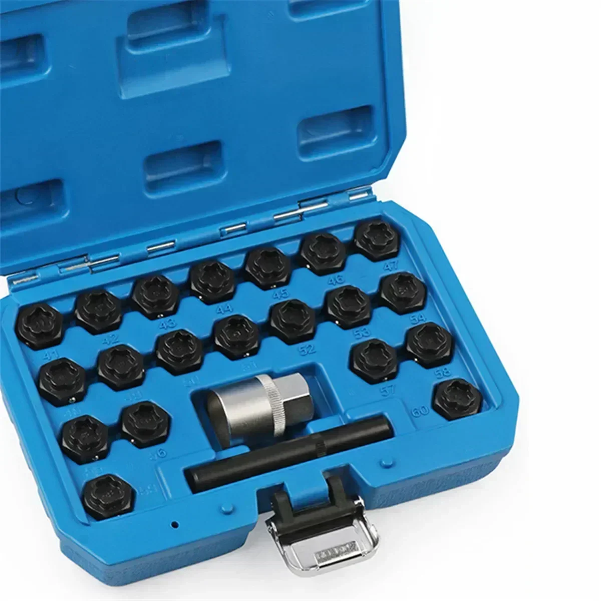 22Pcs Anti-Theft Screw Sleeve Lugnut Lug Tool Nut Locking Key Socket Wheel Lock for Car Removal Install Disassembly Hand Tools