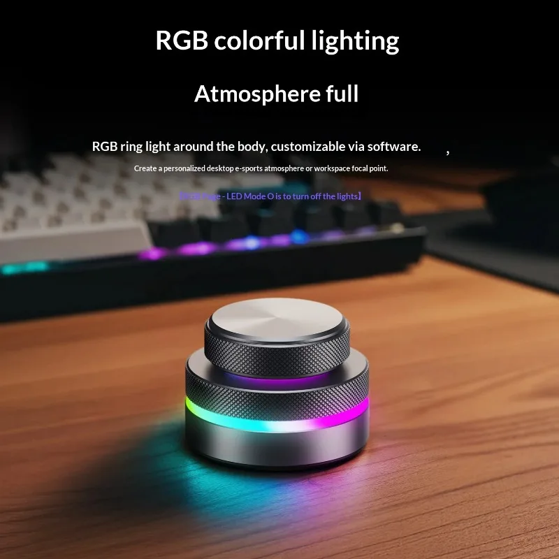 Reverse Direction Knob Single Key Keyboard Custom Multimedia Live Streaming Volume Knob Aluminum Alloy Cnc Bluetooth Keyboard