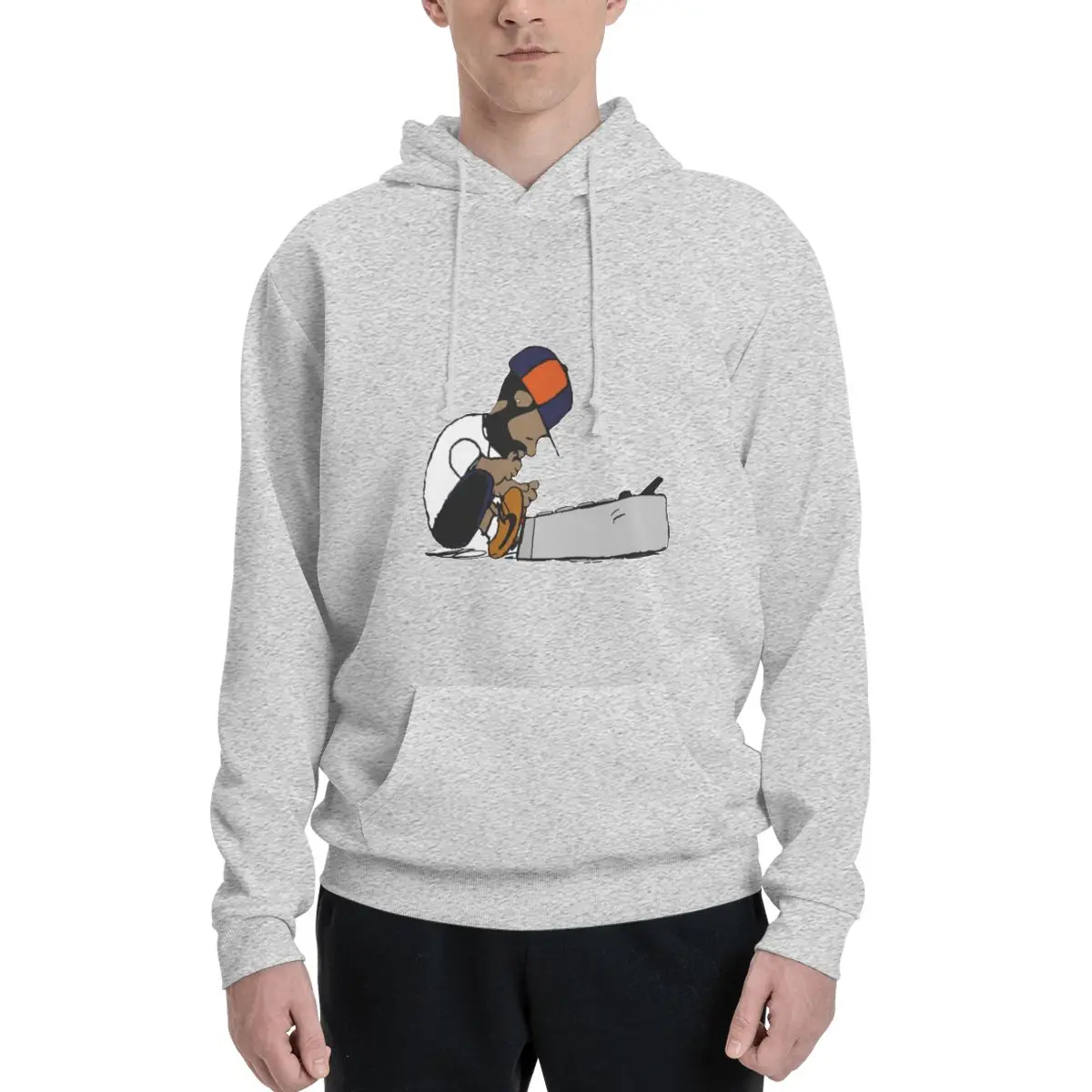 

J Dilla Print 2 Pullover Hoodie graphic t shirts men aesthetic clothing essentials hoodie