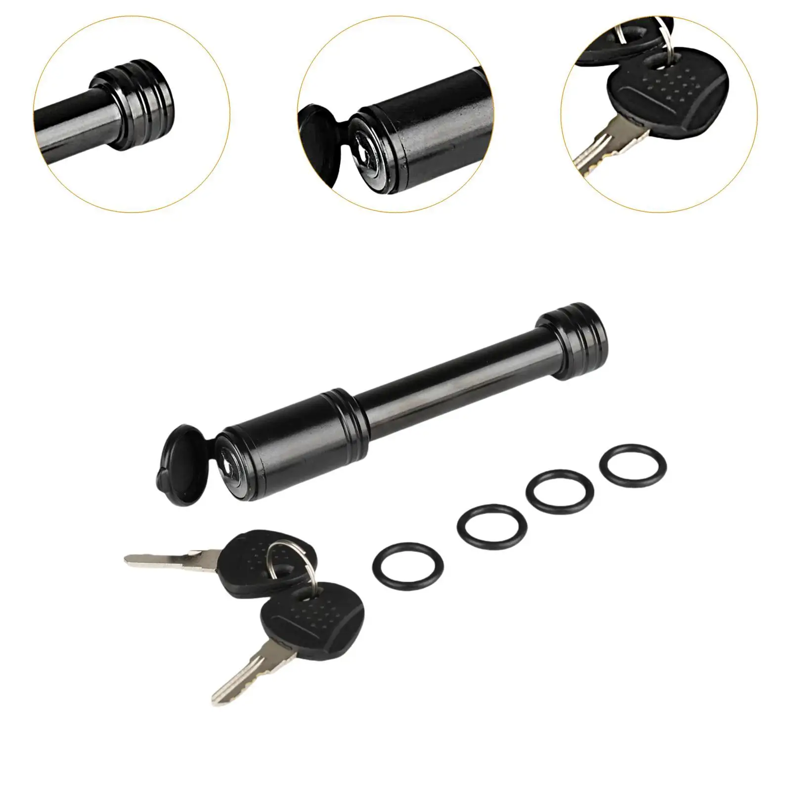 

Trailer Hitch Lock Tow Bar Ball Connector Fixing Pin for RV Truck Auto