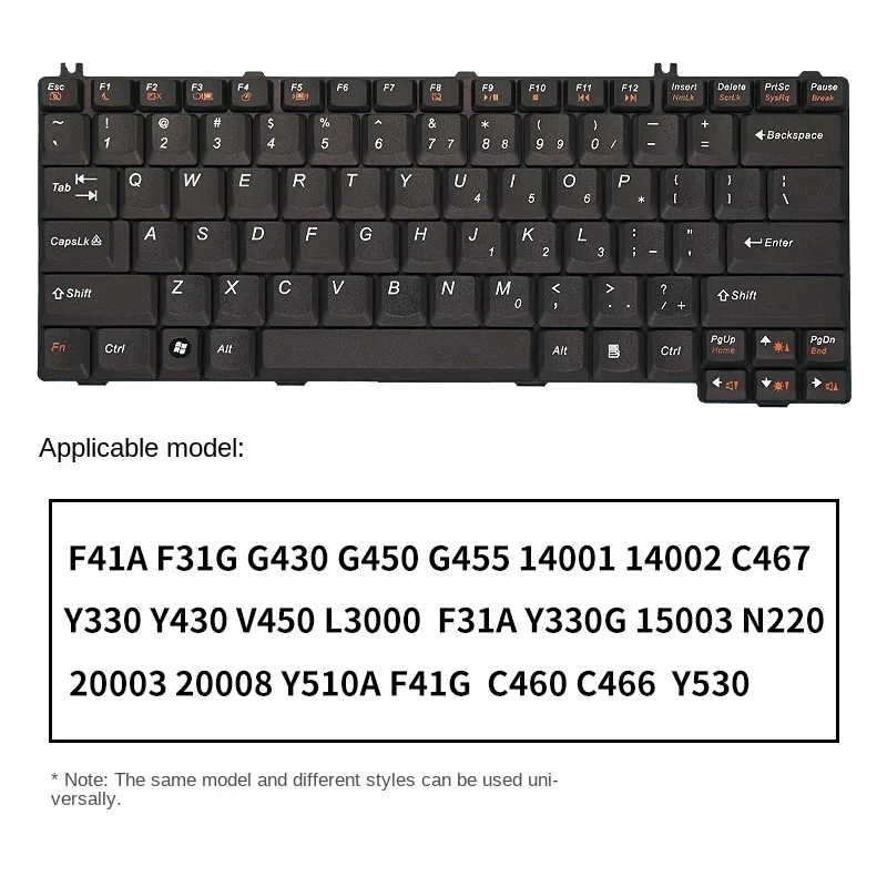 Replace Suit For Lenovo L3000 G450 F31A Y330G 14001 14002 15003 20003 20008 Laptop Keyboard