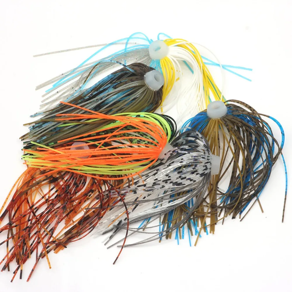 Bass Pike Walleye Beard Fishing Lure Bass Jigs Chatter Buzzbait Silicone Thread Tassel Walleye Spinner Bait Sea Fishing