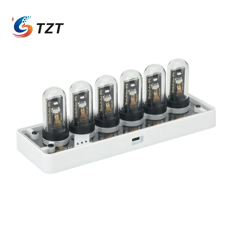 TZT EleksTube IPS PR3 Nixie Tube Clock RGB Pseudo Glow Tube Часы Настольные украшения Поддержка беспроводного управления