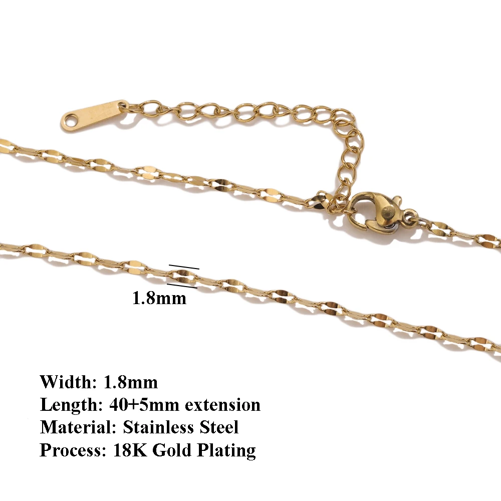 5 stks roestvrij stalen kralen ketting Cuba Cross O rimpel ketting verguld goud 45 cm verstelbare ketting karabijn DIY ketting