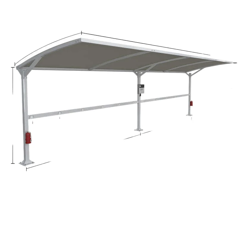 Membrane structure parking shed community bicycle shed car shed outdoor landscape charging pile electric vehicle awning canopy