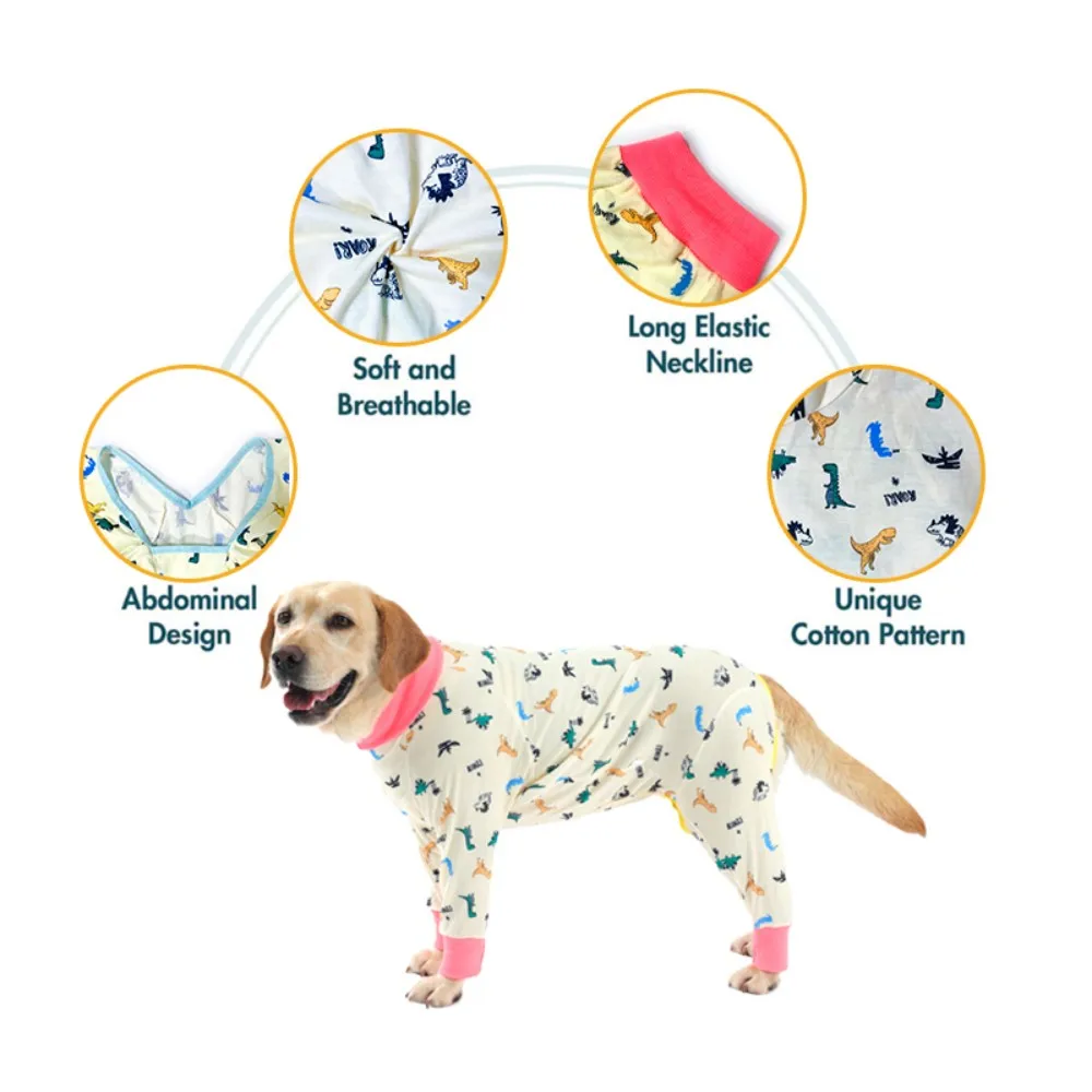 After Surgery Dog Recovery Onesie For Post Spay Body Suit for Male and Female Dogs Comfortable Pet Pajamas Jammies