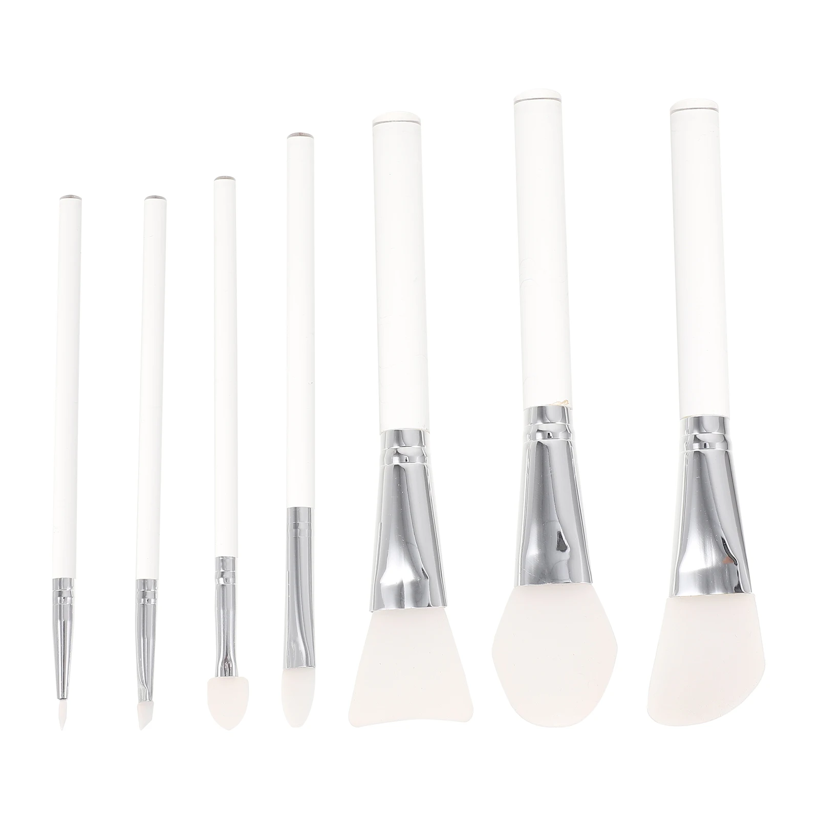 

7Pcs Acrylic Handle Silicone Brush Set Facial Mask Makeup Tools Professional Home Use Woman Practical Makeup