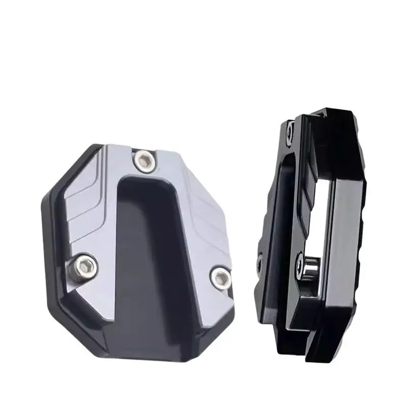 Motorcycle Side Stand Pad 1 Piece Kickstand Extender Foot Plate Support Non Slip for Outdoor and Off Road Parking