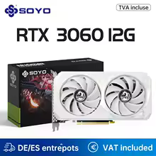 SOYO New Gaming Graphics Cards NVIDIA GeForce RTX 3060 12GB GDDR6 192 Bit Desktop GPU Video Card Computer components
