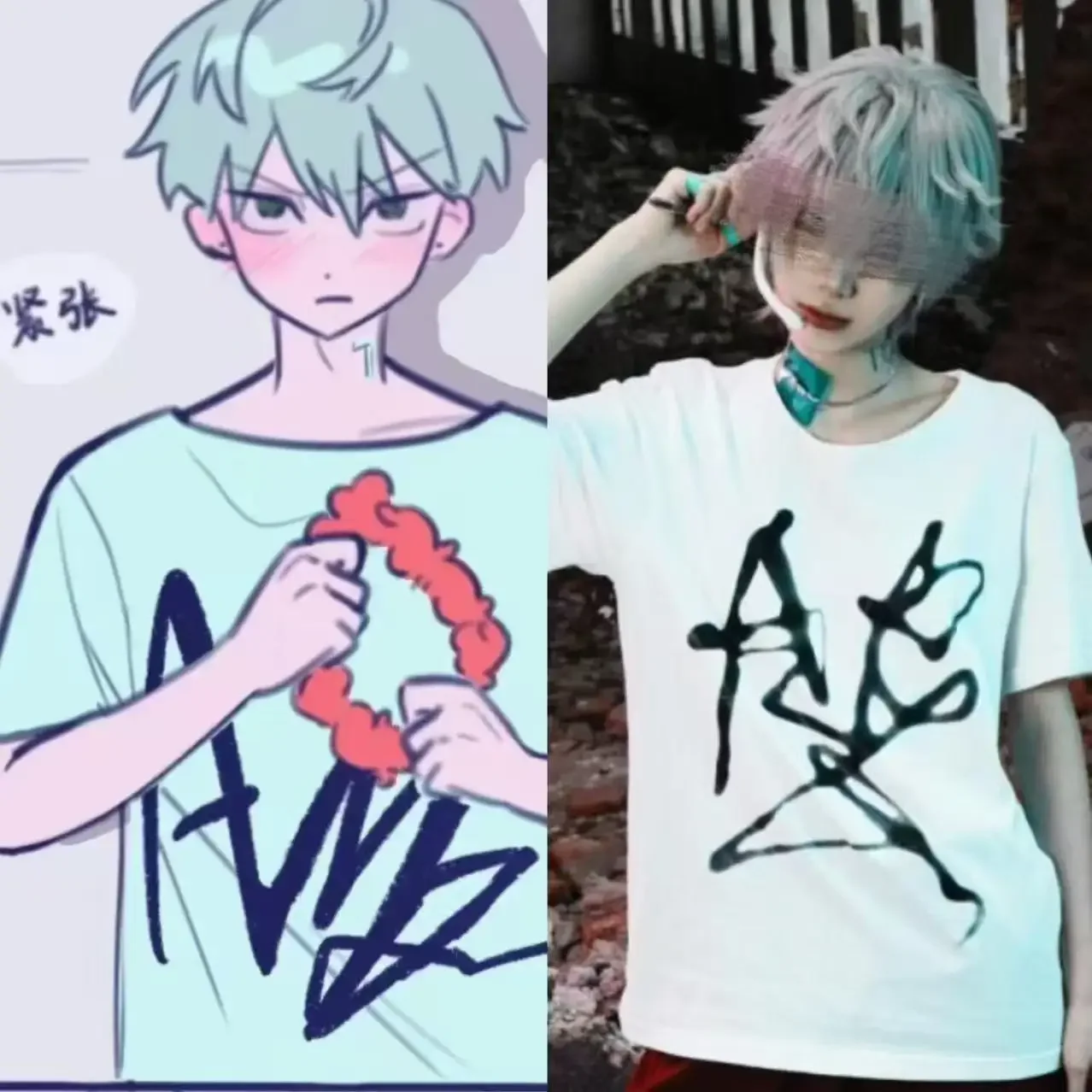 Alien Stage Tshirt Women Designer Manga Top Girl Streetwear Y2k 2000s Clothing