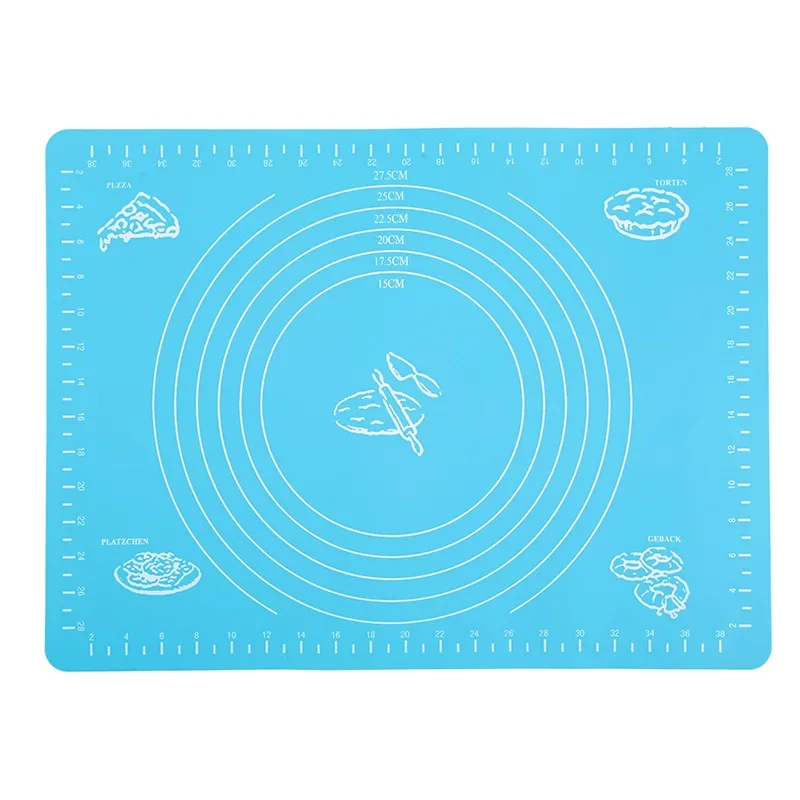 Silicone Dough Kneading Scale Mat Heat Proof Mat Placemat High Temperature Resistant Non-Slip Silicone Mat Baking Accessories