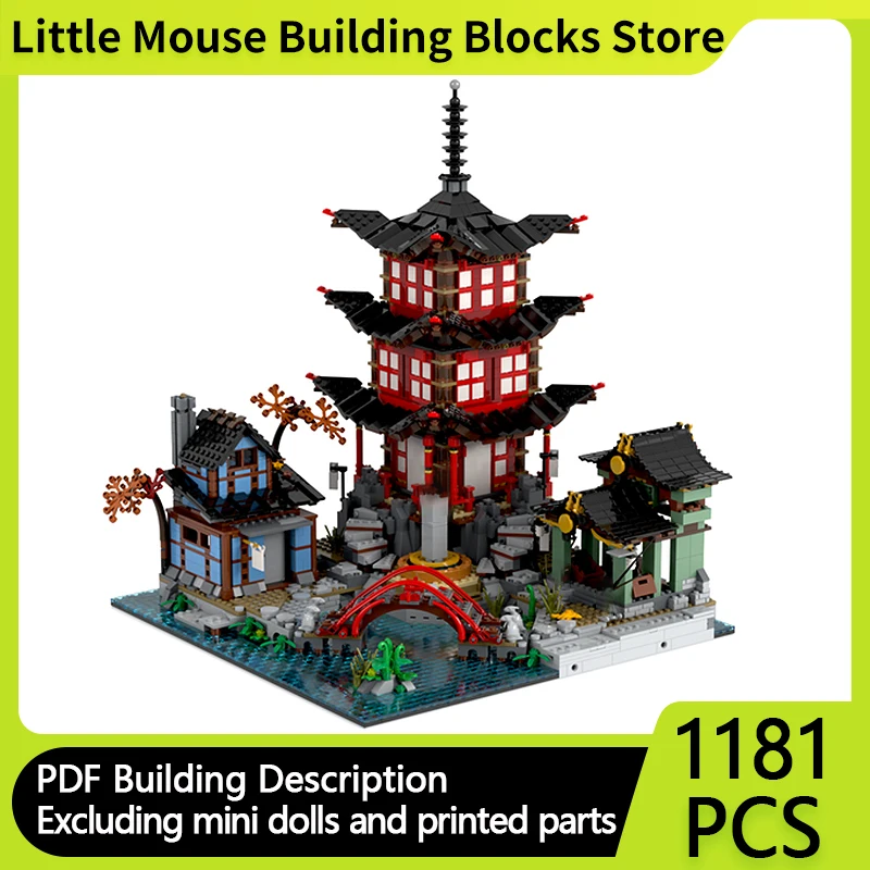 

City Street View Model MOC Building Bricks Popular Anime Scene Modular Technology Gifts Holiday Assemble Children Toys Suit