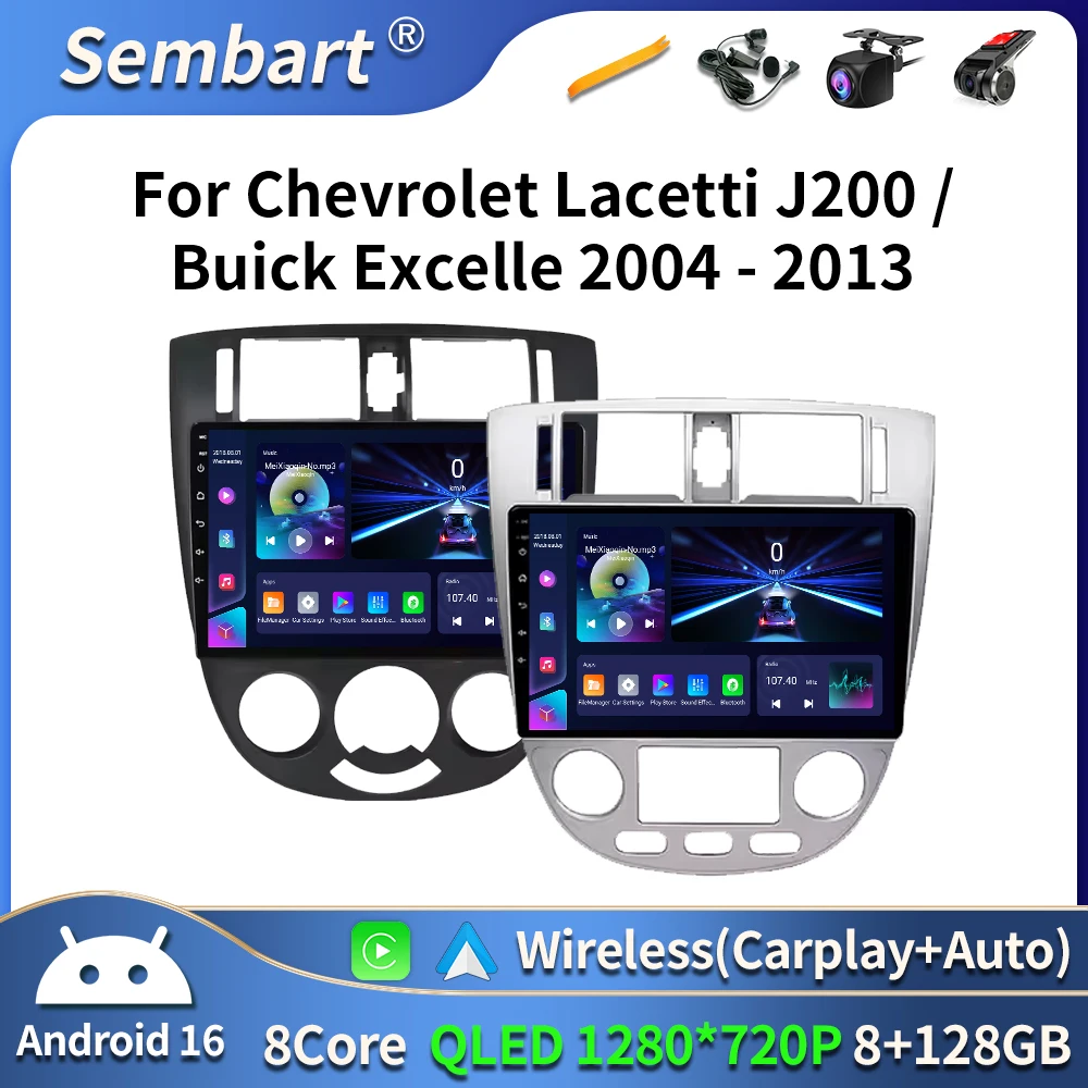 

Car Video Multimedia player DSP Stereo for Chevrolet Lacetti Buick Excelle HRV 2004 - 2013 Android 16 GPS 4G+WiFi Screen BT DVD