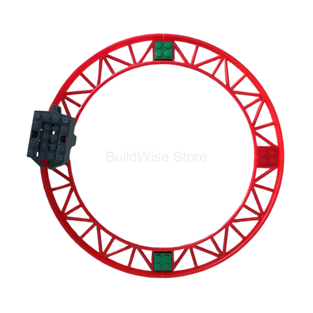 Rail de montagnes russes MOC, bloc de construction, châssis, pente d'arc, petite pièce technique droite pour Paticle, Compatible avec Legoeds # T3