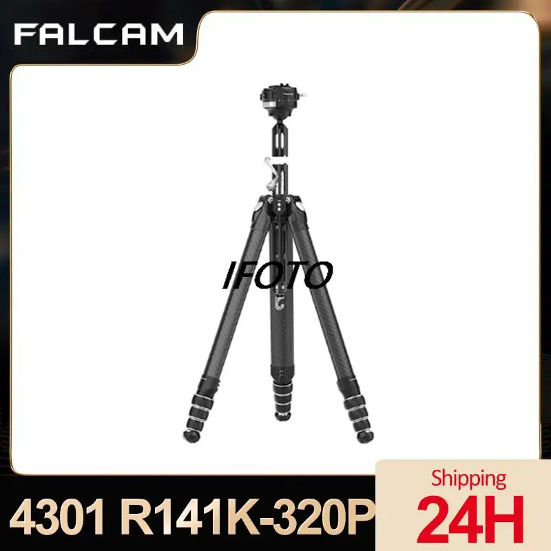 FALCAM R141K-320P TreeRoot Quick-Lock Carbon Fiber Tripod Professional Photography Camera Panoramic Pan Tilt Tripod