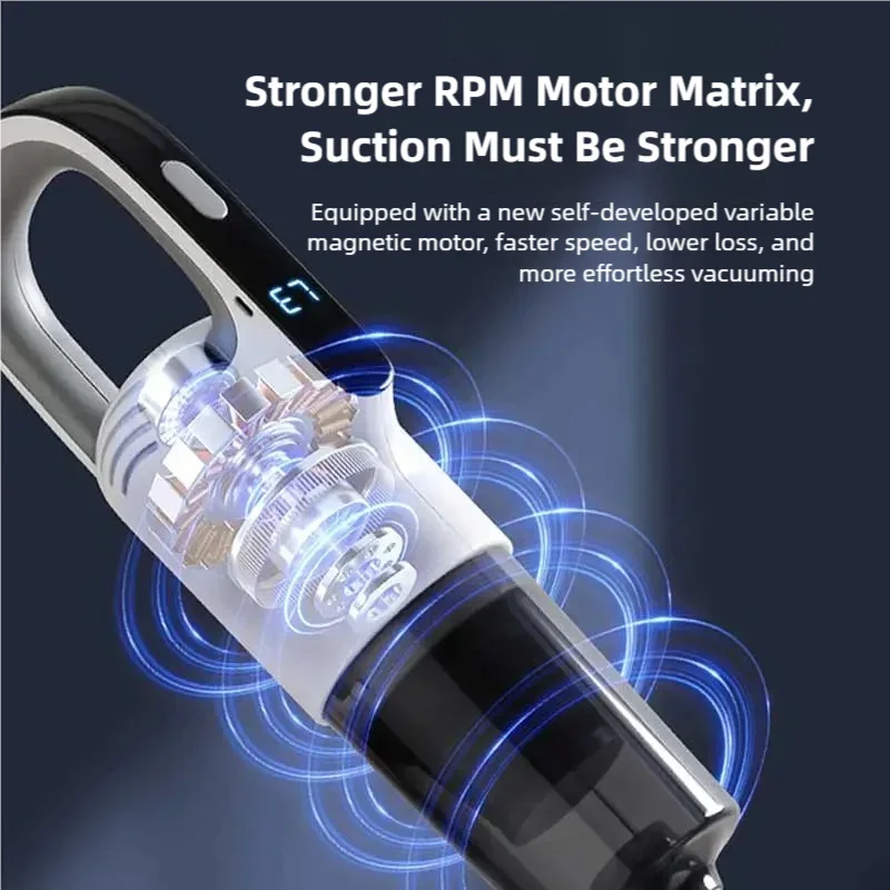 19000PA Cordless handheld hoover for mopping and vacuuming, with water tank, dust mite hoover, for home carpet cleaning