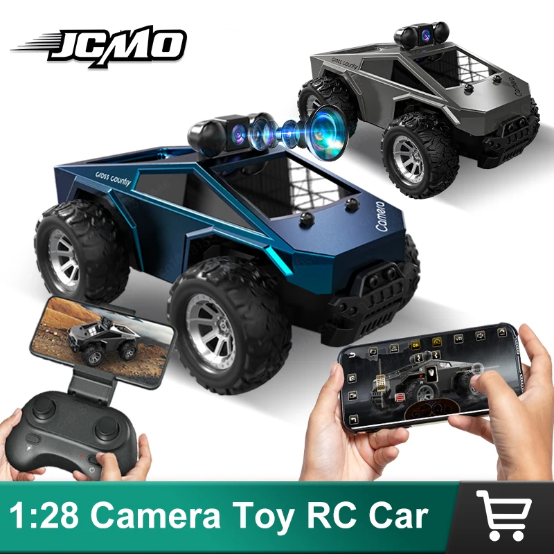 

KF29 1:28 RC Car With HD Camera FPV Wifi 2.4 Ghz Remote Controller App Controllable Speed Adjustment Climbing Toy Car For Kids