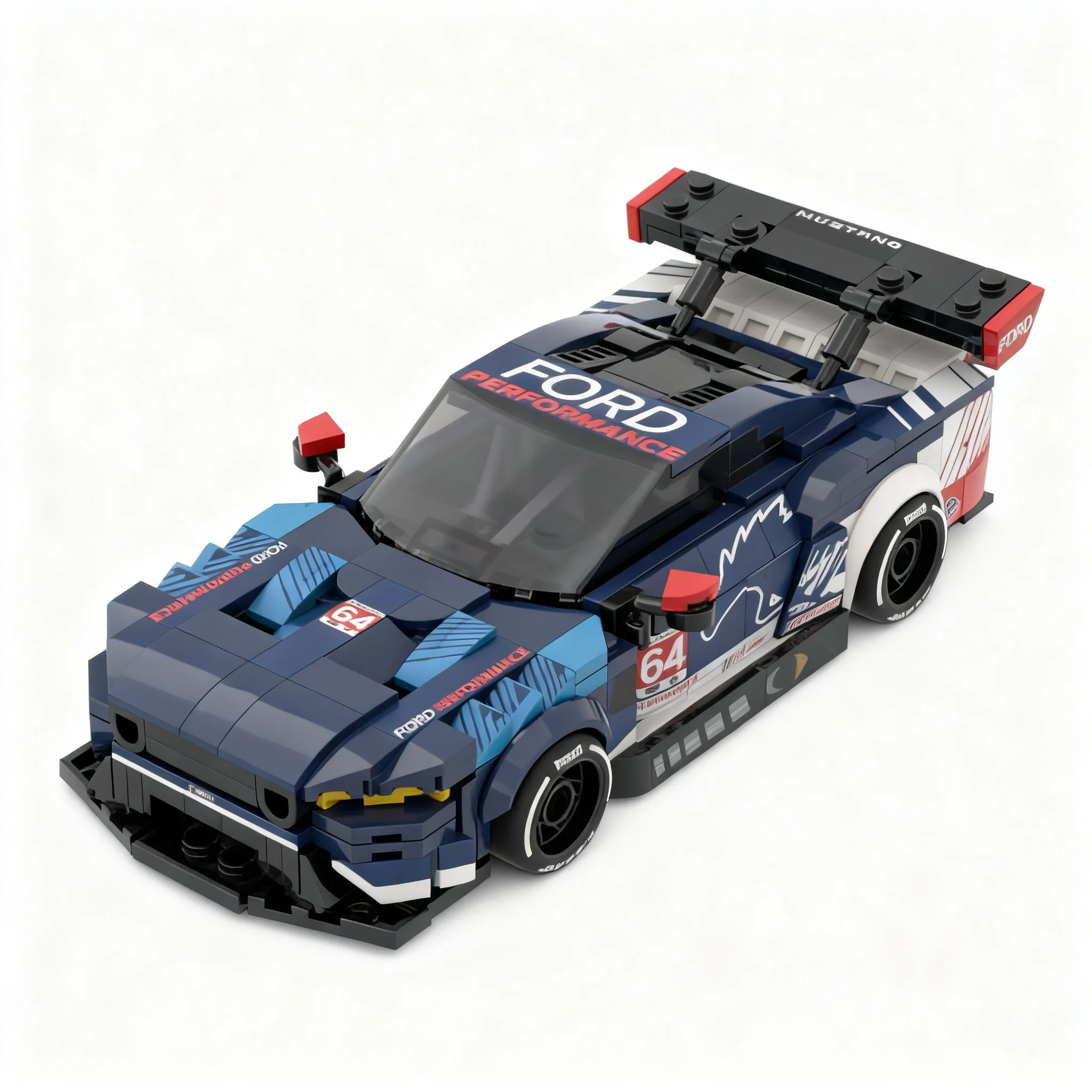 479pcs MOC Fordes Mustangs GT3 City Champions Model Building Blocks Architecture Toys Christmas Gift Art Collection Education