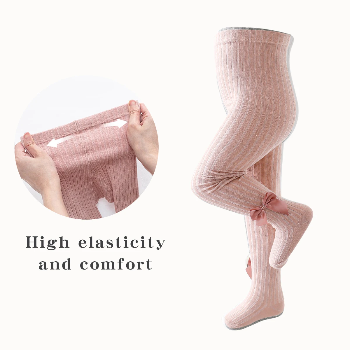 4er-Set Kinderleggings für Babys und Kleinkinder – Mittlere Dicke, Weich und Dehnbar für Ganzjahres-Komfort – Detail 3