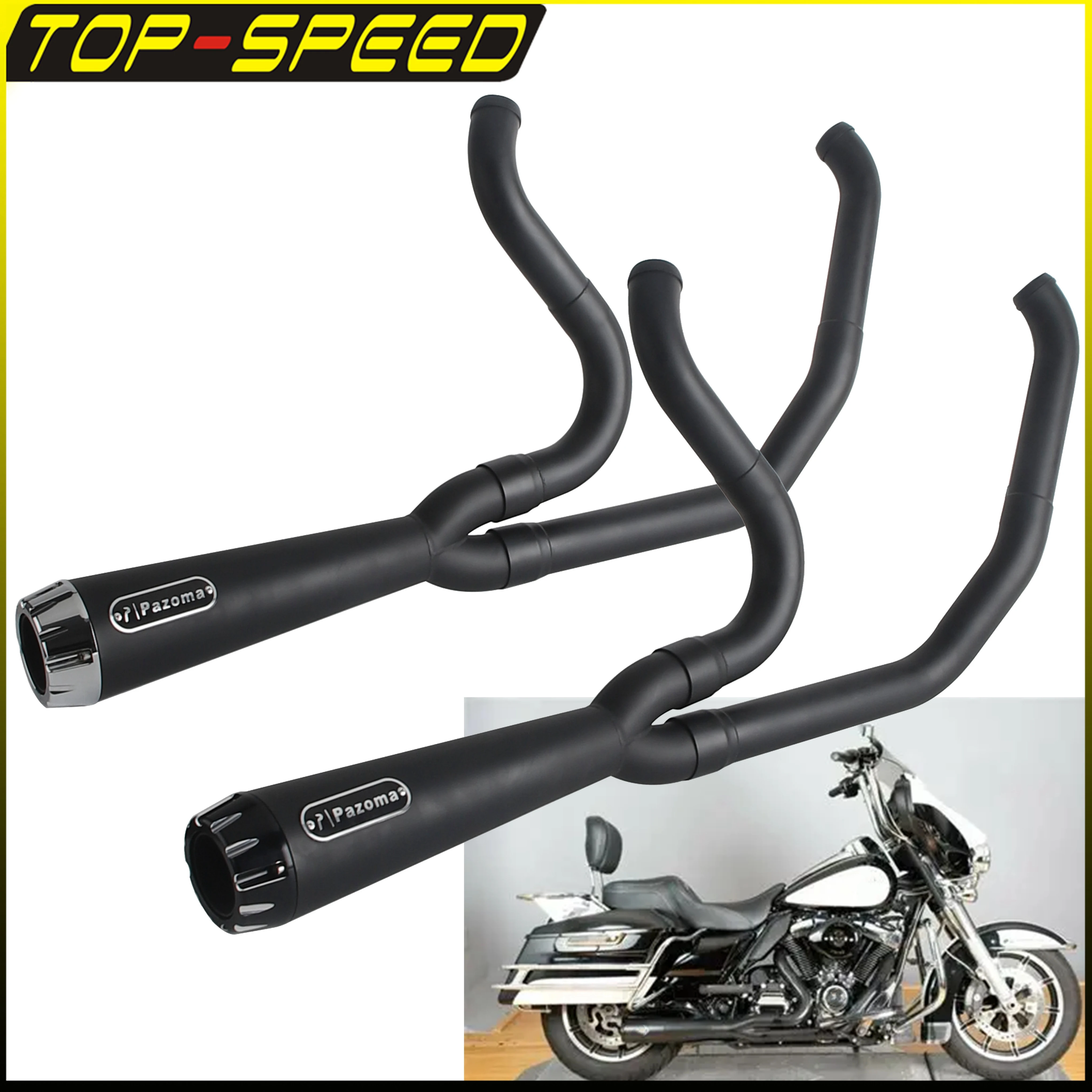 

Vintage Exhaust Muffler Pipe For Harley Touring Road Glide King FLTR FLTRI FLTRU FLTRXS FLTRX Motorcycle Muffler Parts 1995-2016