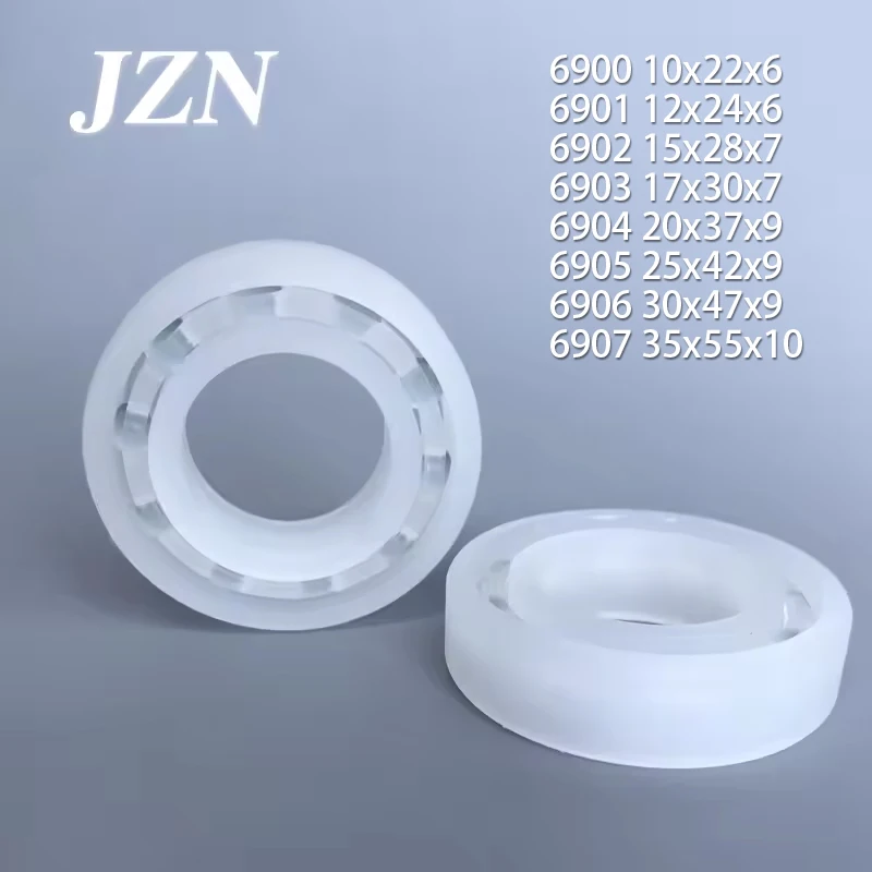 6900 6901 6902 6903 2/5/10Pcs 6904 6905 6906 6907 PP Polypropylene Plastic Bearing Will Not Be Corroded