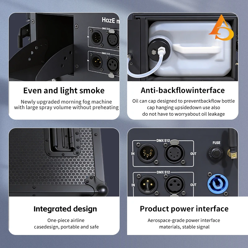 1-2pcs/DMX Control 2000W Haze Machine Fog Machine with Flight Case Package Stage Smoke Machine Stage Lighting Effect Dj Club