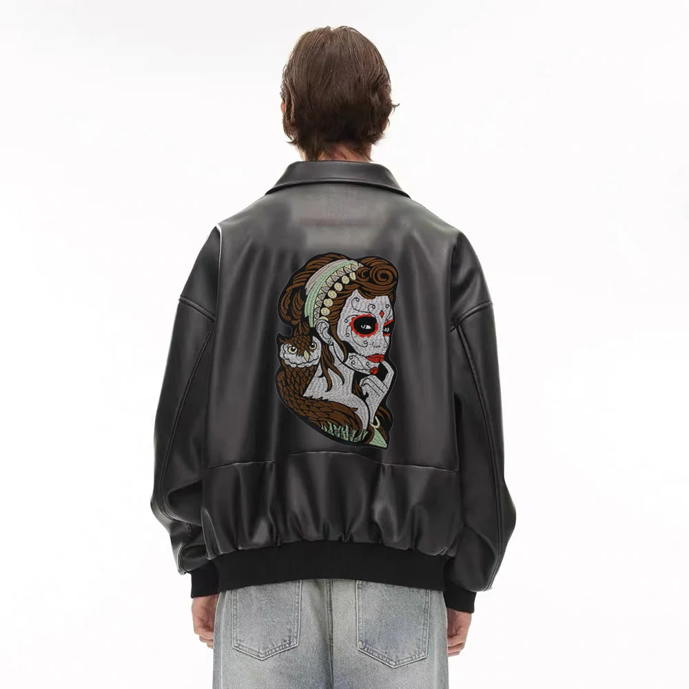 بقع قماش مطرزة للنساء ، فتاة جميلة ، الجمال وإصلاح البومة ، بقع حرفية ، خياطة مكواة ، شعار #6