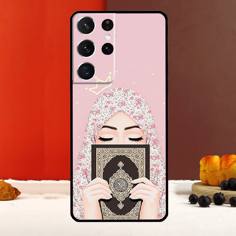 Islamic Arabic Hijab Girl Cover For Samsung Galaxy S25 S24 S23 S22 S21 S20 S26 Ultra S10 Plus S25 FE S24 FE Phone Case view 2