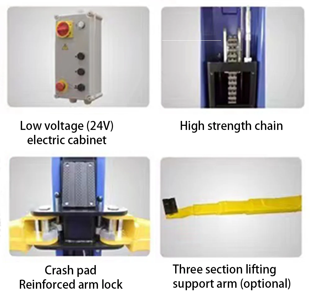 Factory Direct Supply 5t 5.5t Electrical Release Car Lift 2-Post Auto Hydraulic Lifting Machine Double Cylinder Hydraulic Lift