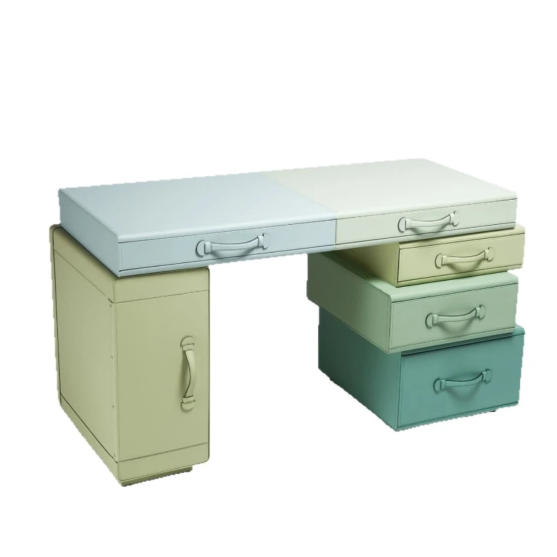 Creative modern minimalist design handbag leather desk home study office writing table children's room model room