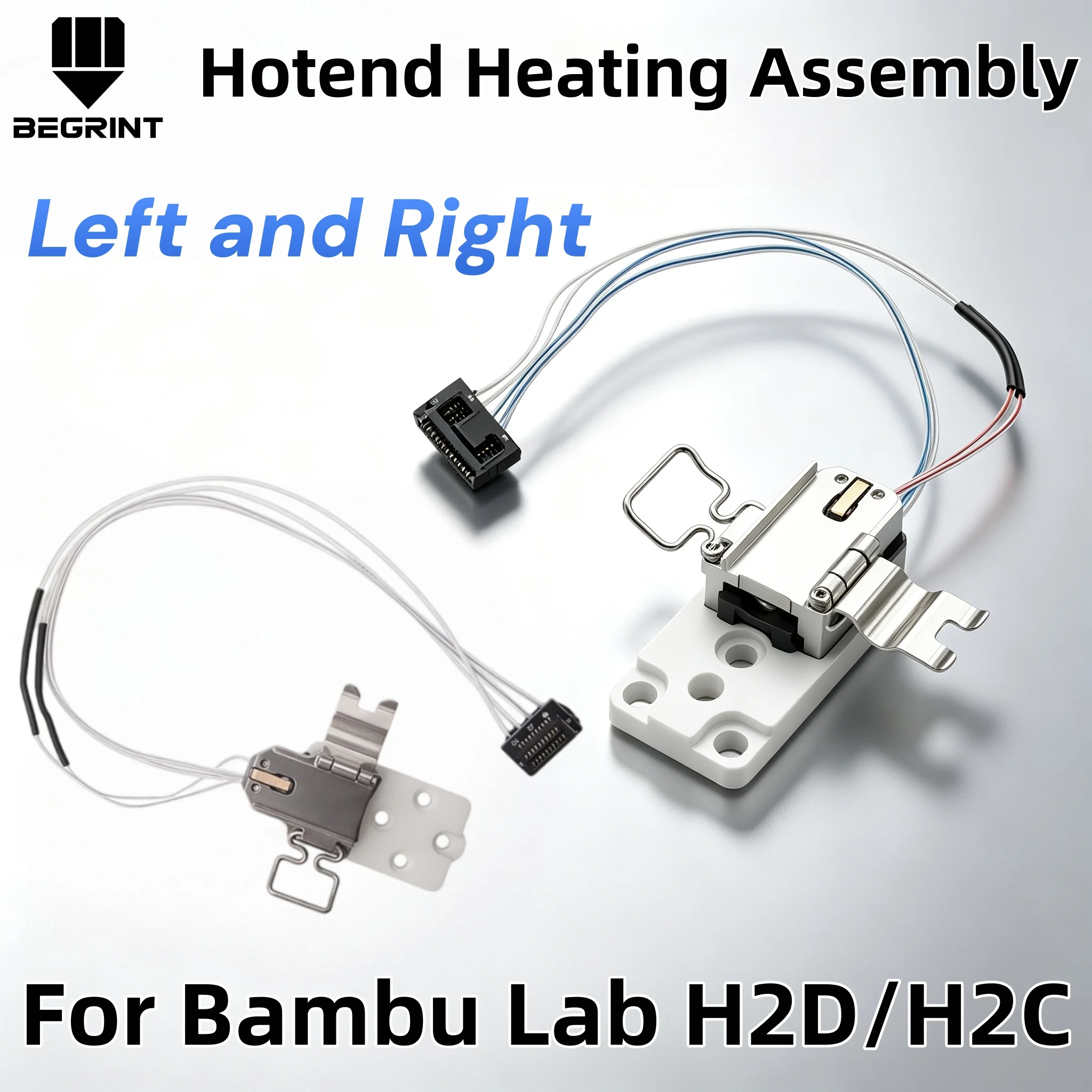 Hotend Assembly Kit for Bambu Lab H2D H2C Left Right Ceramic Zirconia Insulator Heating Thermistor 3D Printer Parts