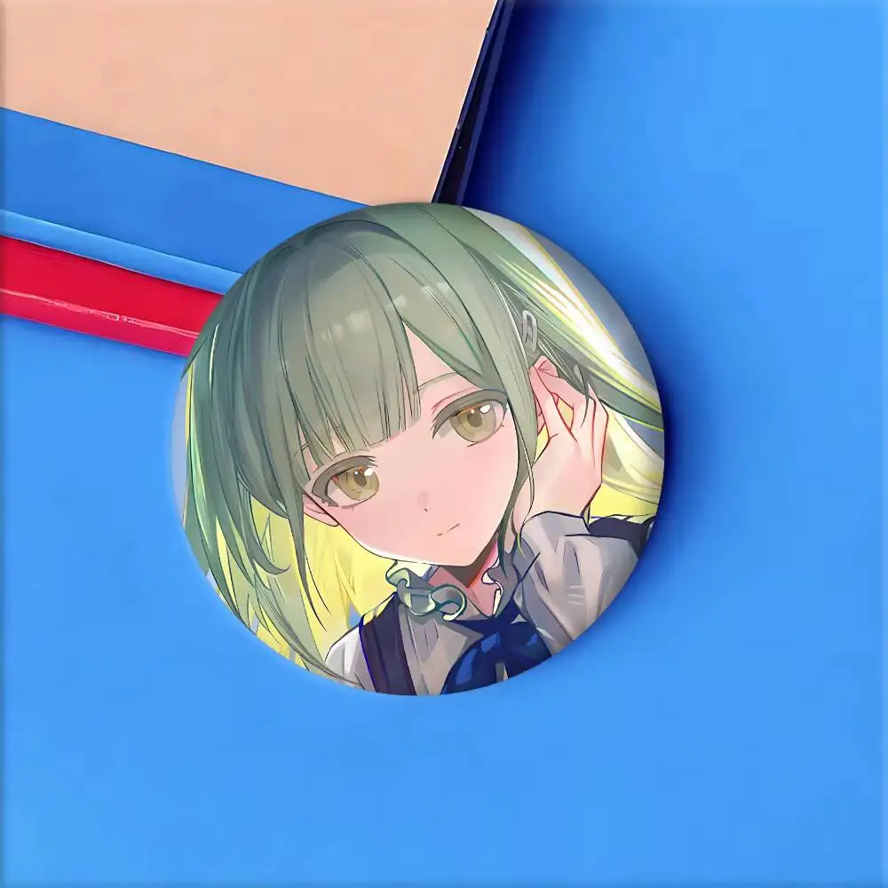 أنيمي فتاة B-BanG حلم Mutsumi Wakaba شارات شارة ليزر مستديرة الكرتون بروش الملابس ظهره اكسسوارات التلبيب