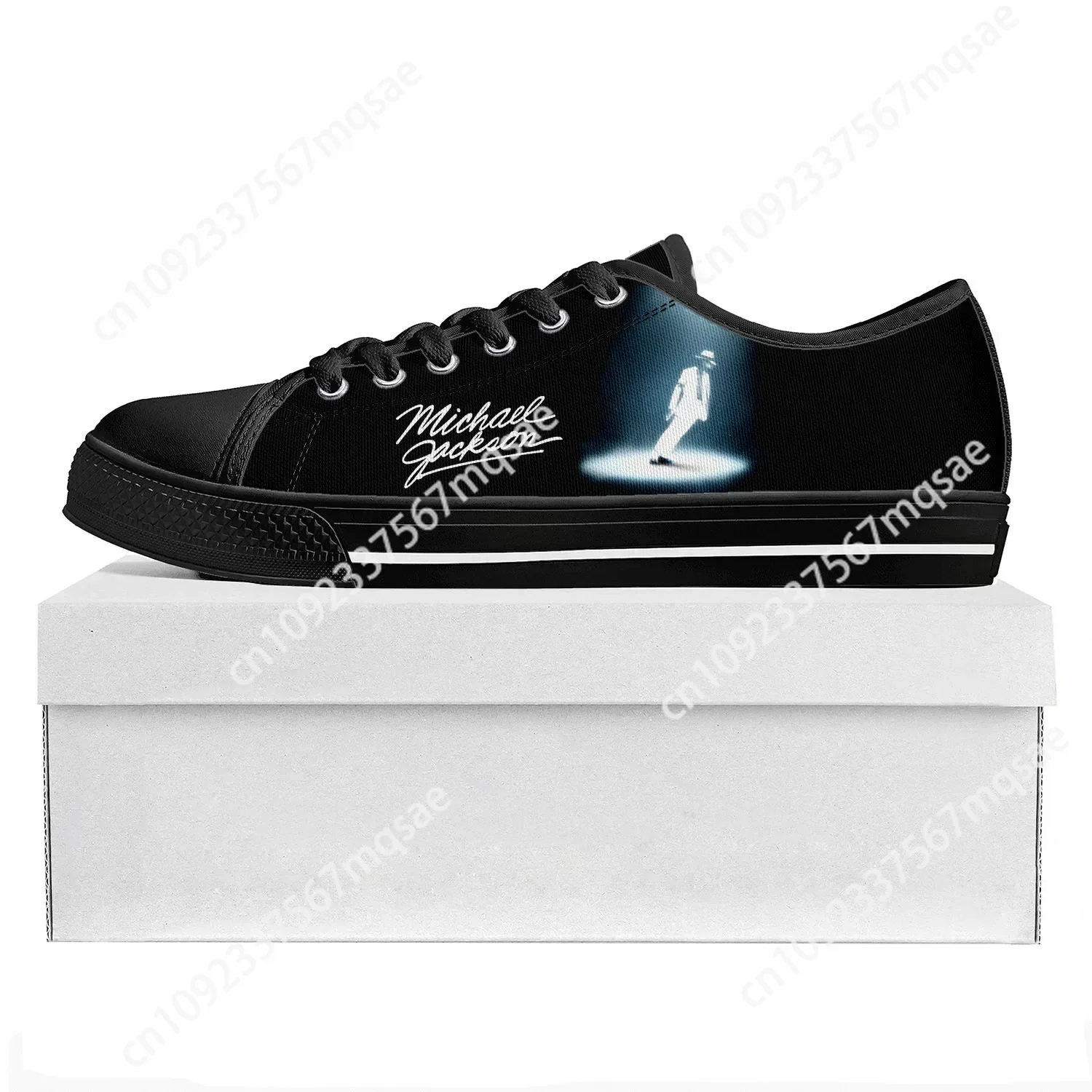 

Michael Jackson Pop Singer Dancer Low Top High Quality Sneakers Mens Womens Teenager Canvas Sneaker Couple Shoes Custom Shoe