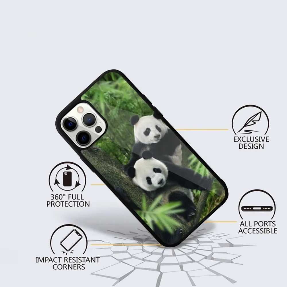 F-Fubao Panda  Phone Case For iPhone 15,14,13,12,11,Plus,Pro,Max Mini Magsafe Magnetic Wireless Charging