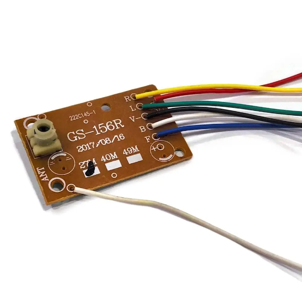 

2 pairs Circuit Board RC Transmitter Board PCB Transmitter with Antenna Radio System Receiver Board 27MHz 4 Channels