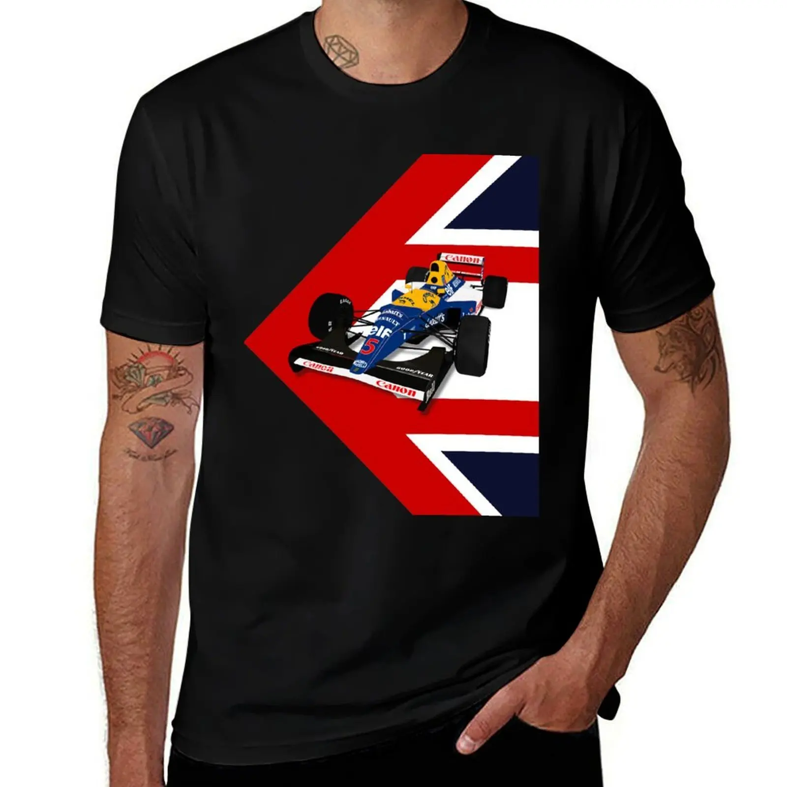 

NIgel Mansell - Williams FW14B T-Shirt Breathable Gym Short Sleeve T-Shirt