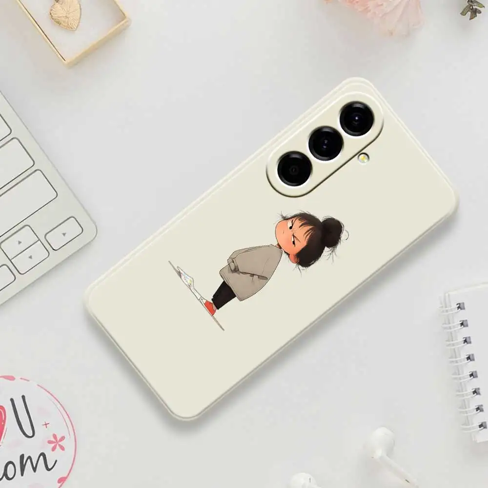 Funda de teléfono móvil con chica bonita para Samsung Galaxy S25 S24 S23 S22 S21 S20 Ultra Plus S10 Plus S24FE S23FE S22FE S21FE
