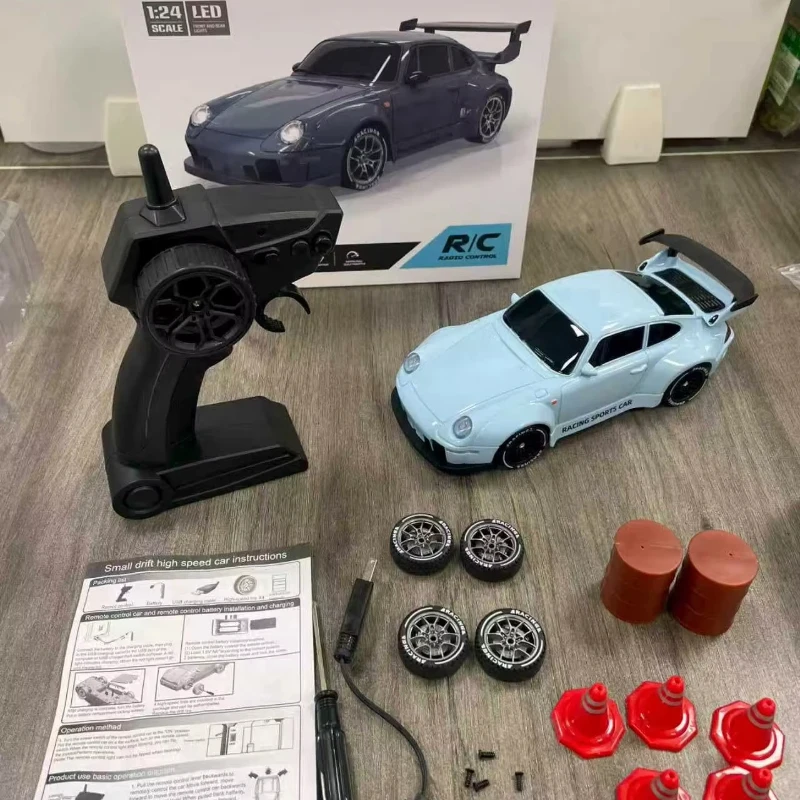 New 2025 Upgrade 1/24 Scale RC Drift Car Mini Remote Control 4WD Racing Toy High Speed 2.4G Radio Frequency Model Vehicle