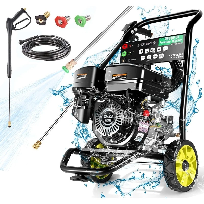 4200 Pressure Washer 2.8GPM Gas Power Washer 208 CC Gas Powered Washing Machine Commercial High Pressure Washer