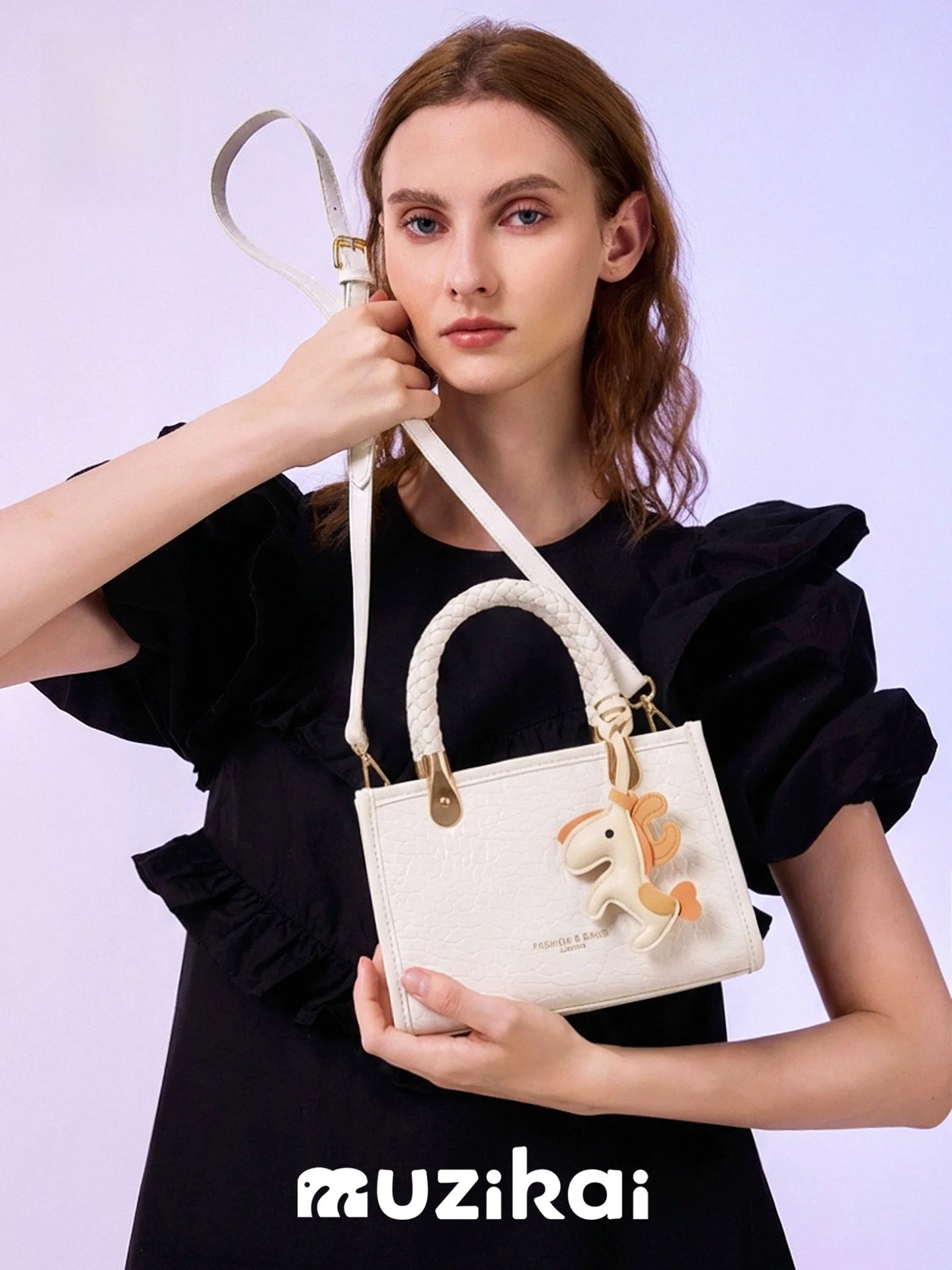 MuziKai Fashionable Tote Bag Stylish Crossbody Handbag High Quality Material Spring Summer New Arrival Soft PU Leather Square...