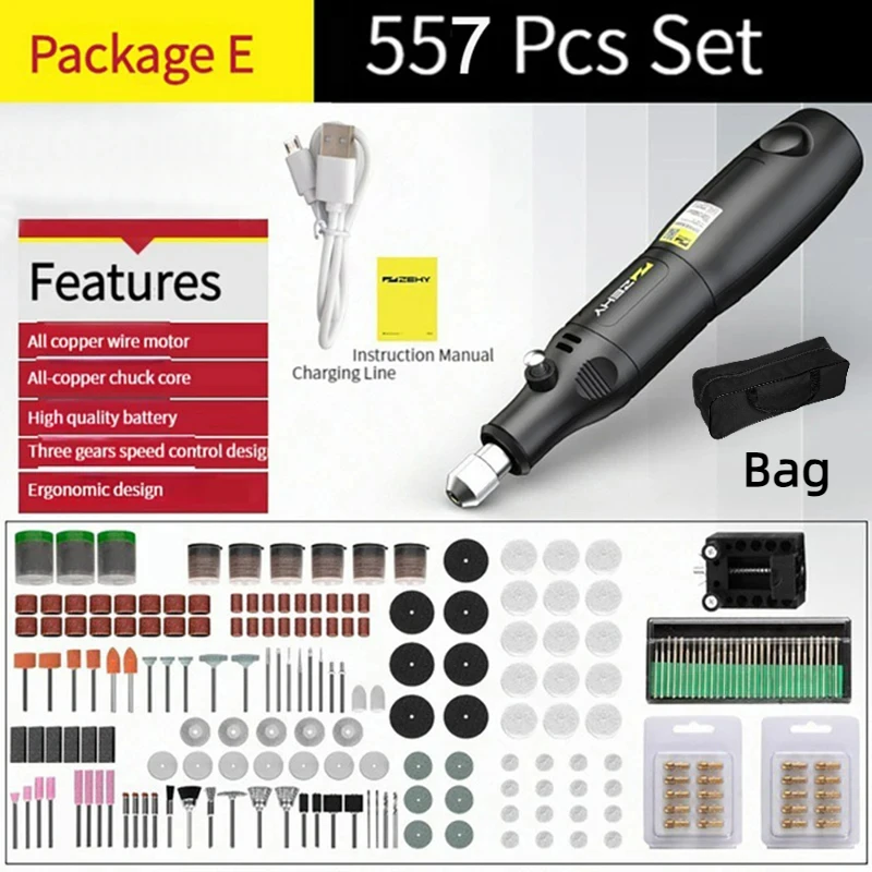 

Usb Mini Engraver Set Micro Rotary Grinder Rechargeable with Carving Grinder Electric Pen Tool Wireless Battery Jade Grinder