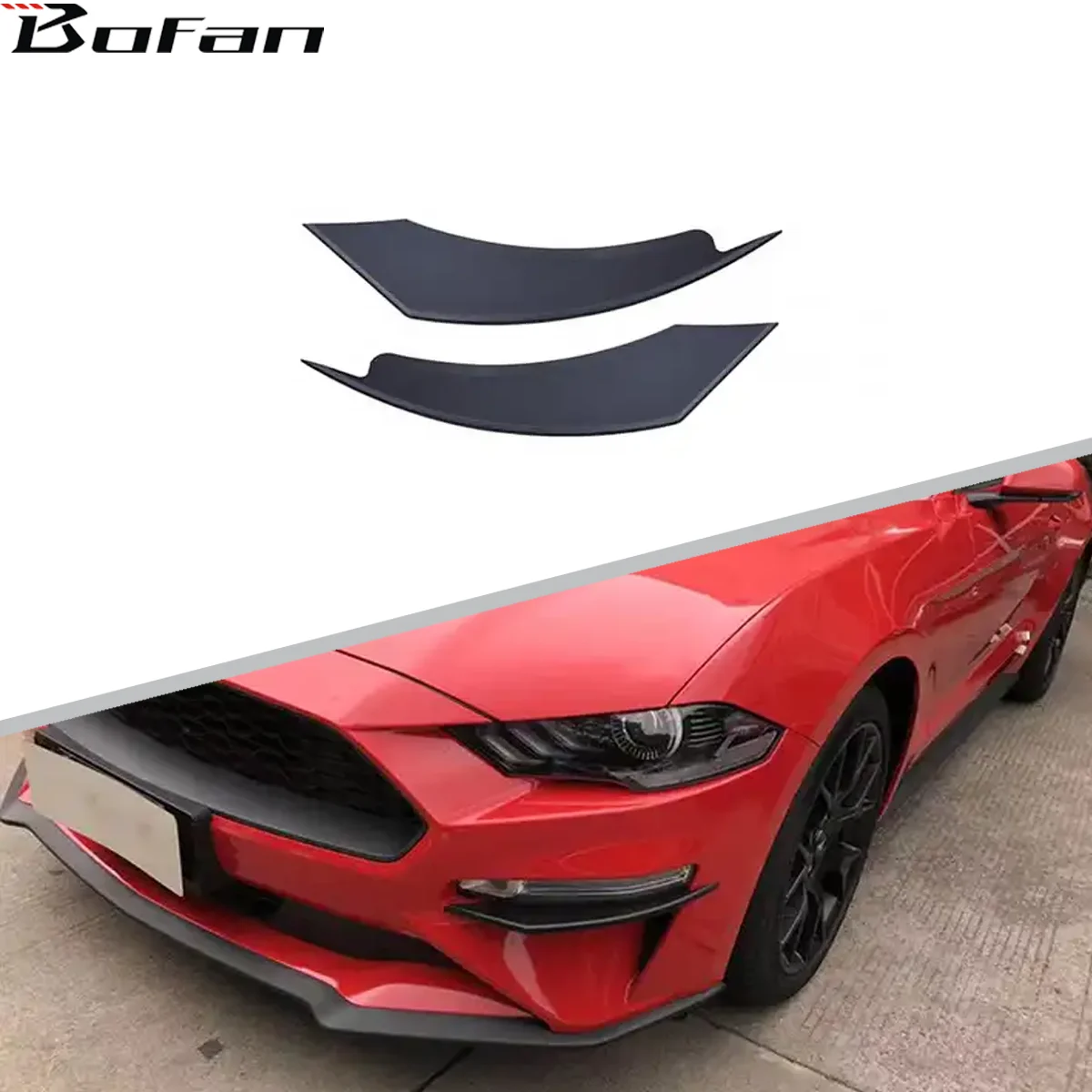 

Modern Style ABS Fog Splitter Auto Bumper Facelift Accessories for Mustang 2018-2022