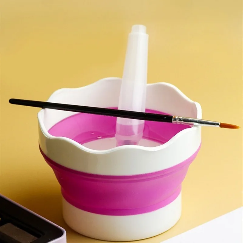Set of 4 silicone pen bucket and painting brush, painting/sketching/sketching/home use, back-to-school season, Christmas gifts