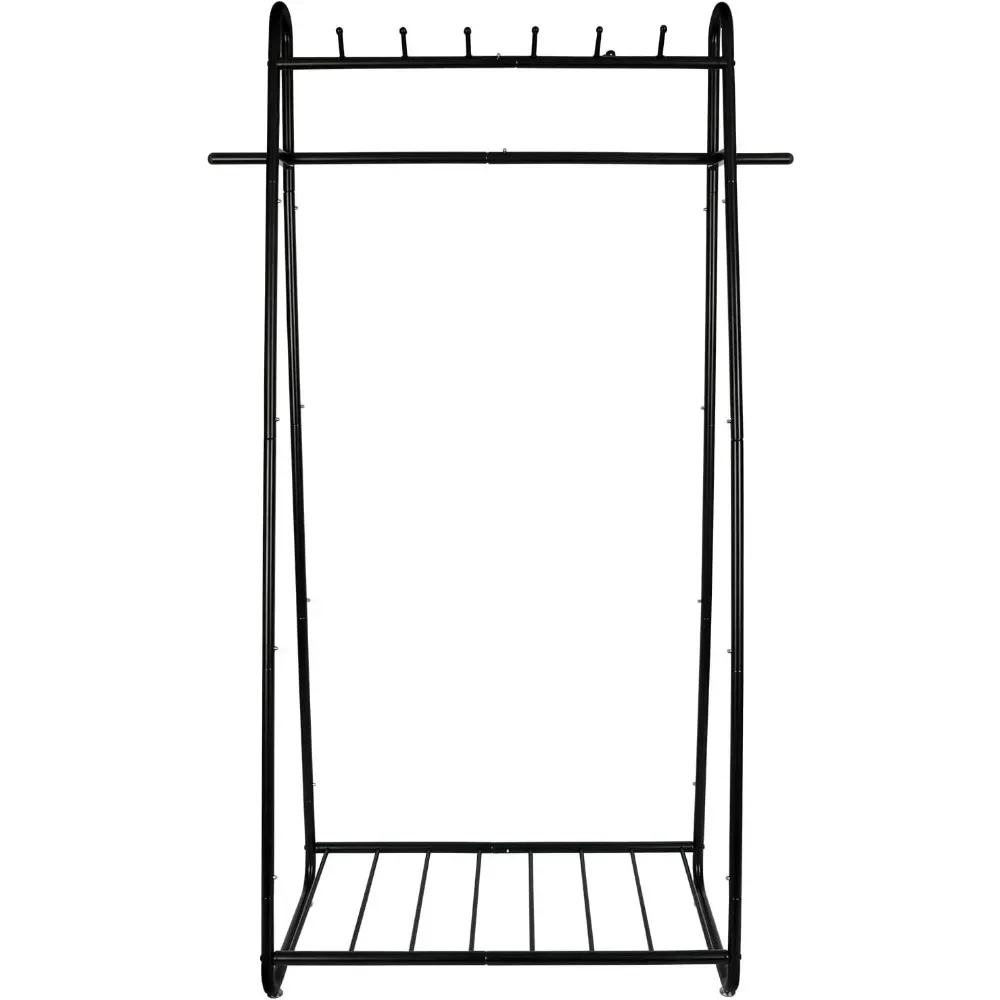 yPortable Clothes Rack for Hanging  Wheels Mobile, with 2 Hooks